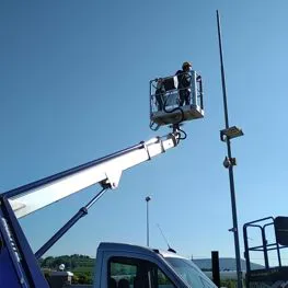 intervento sull'illuminazione stradale