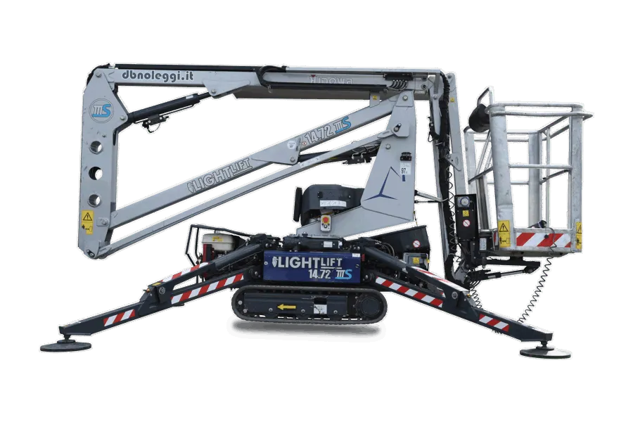 Piattaforma ragno con cingoli 14 metri 